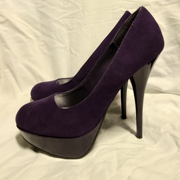 BAMBOO Shoes - Purple Violet High Heels Sexy Stilettos Woman's Size 7